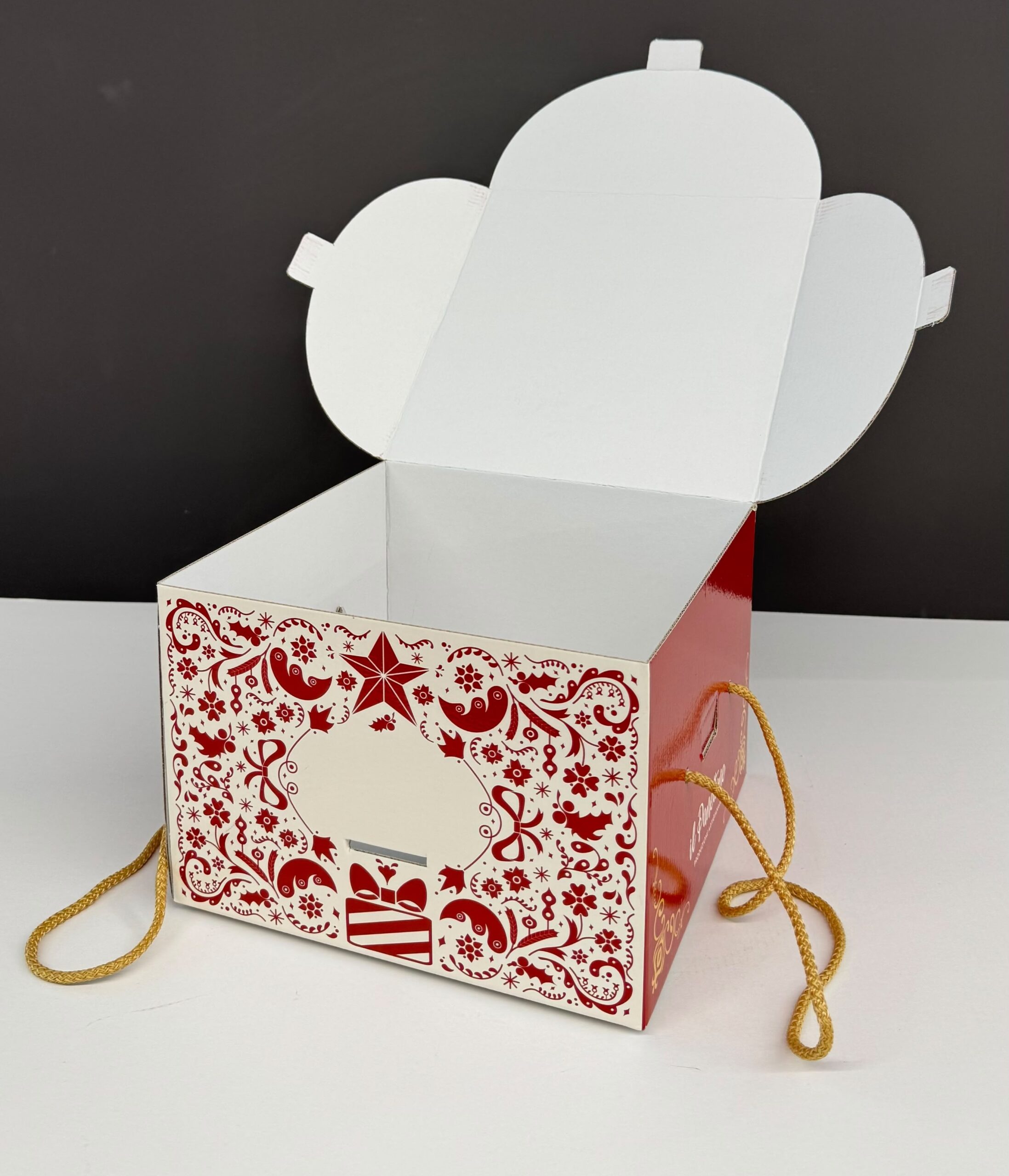 Scatola Panettone_mod. Rosso Natale - immagine 3